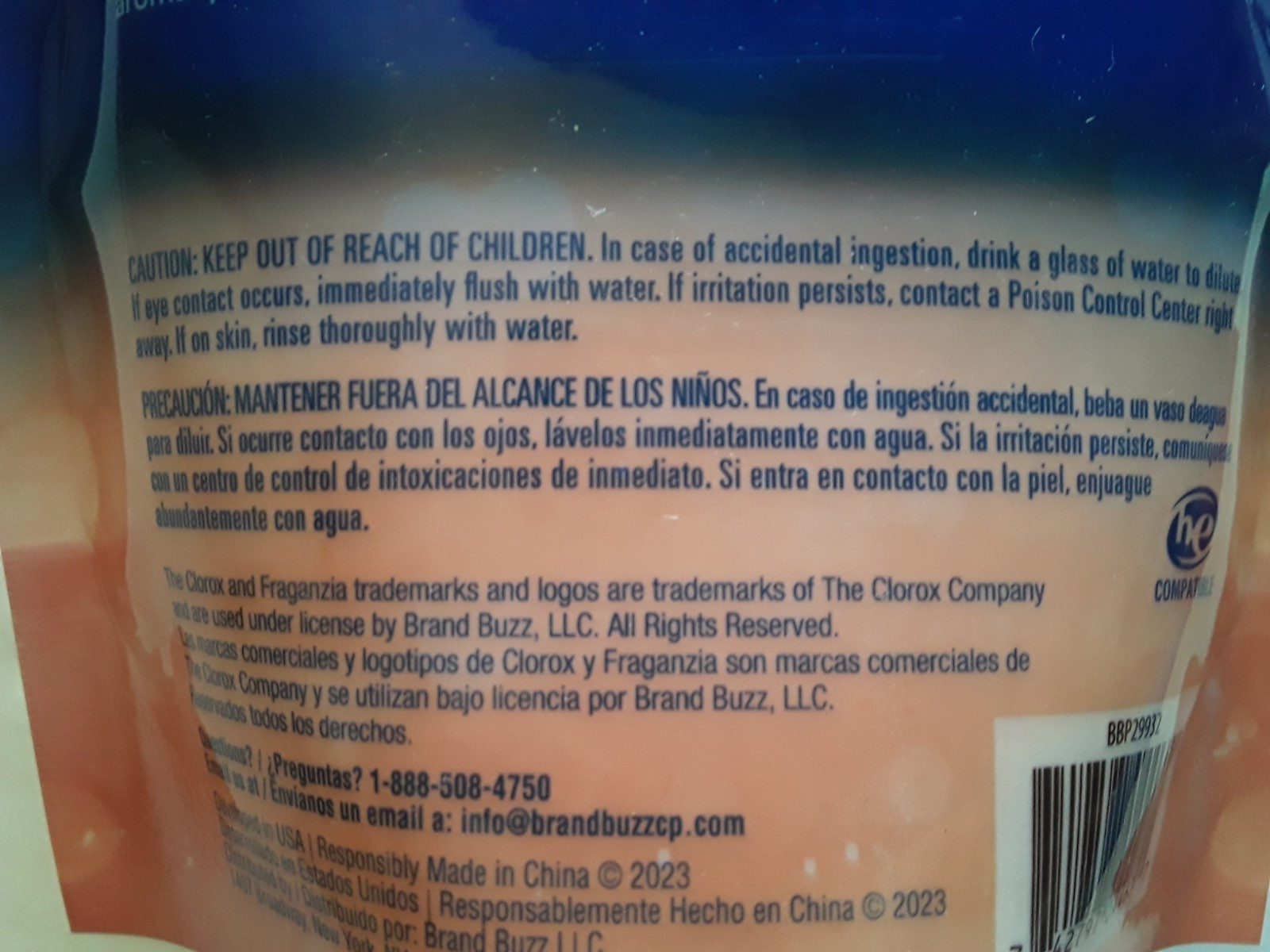 Fraganzia Island Escape Clorox- In-Wash Scent Crystals Lot of 2, 10 oz. ea.