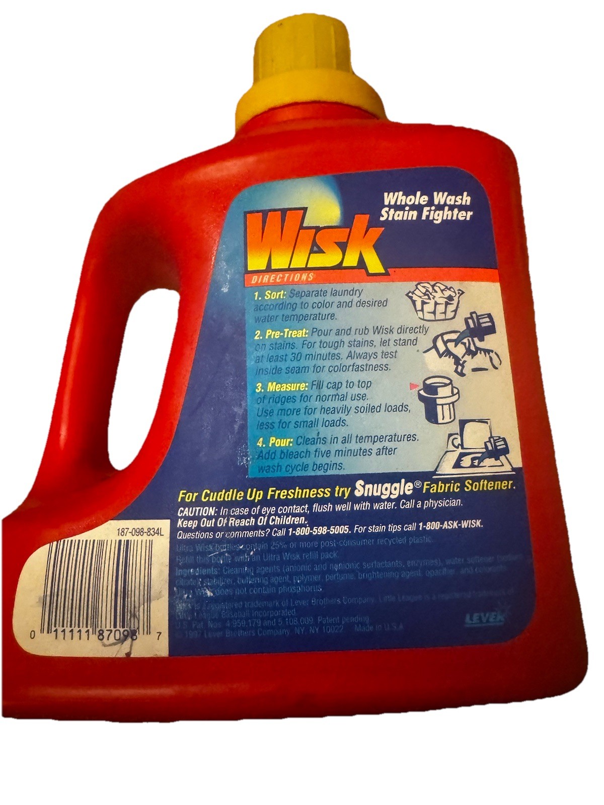 wisk laundry detergent 100 oz whole was stain fighter ultra concentrated