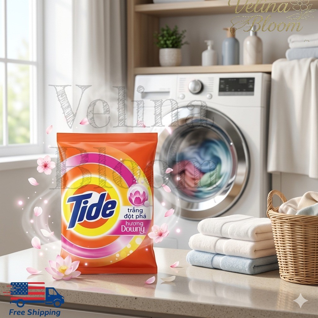 Tide Powder with Downy Laundry Detergent Powder 690 g/ 24.3 oz Free Shipping