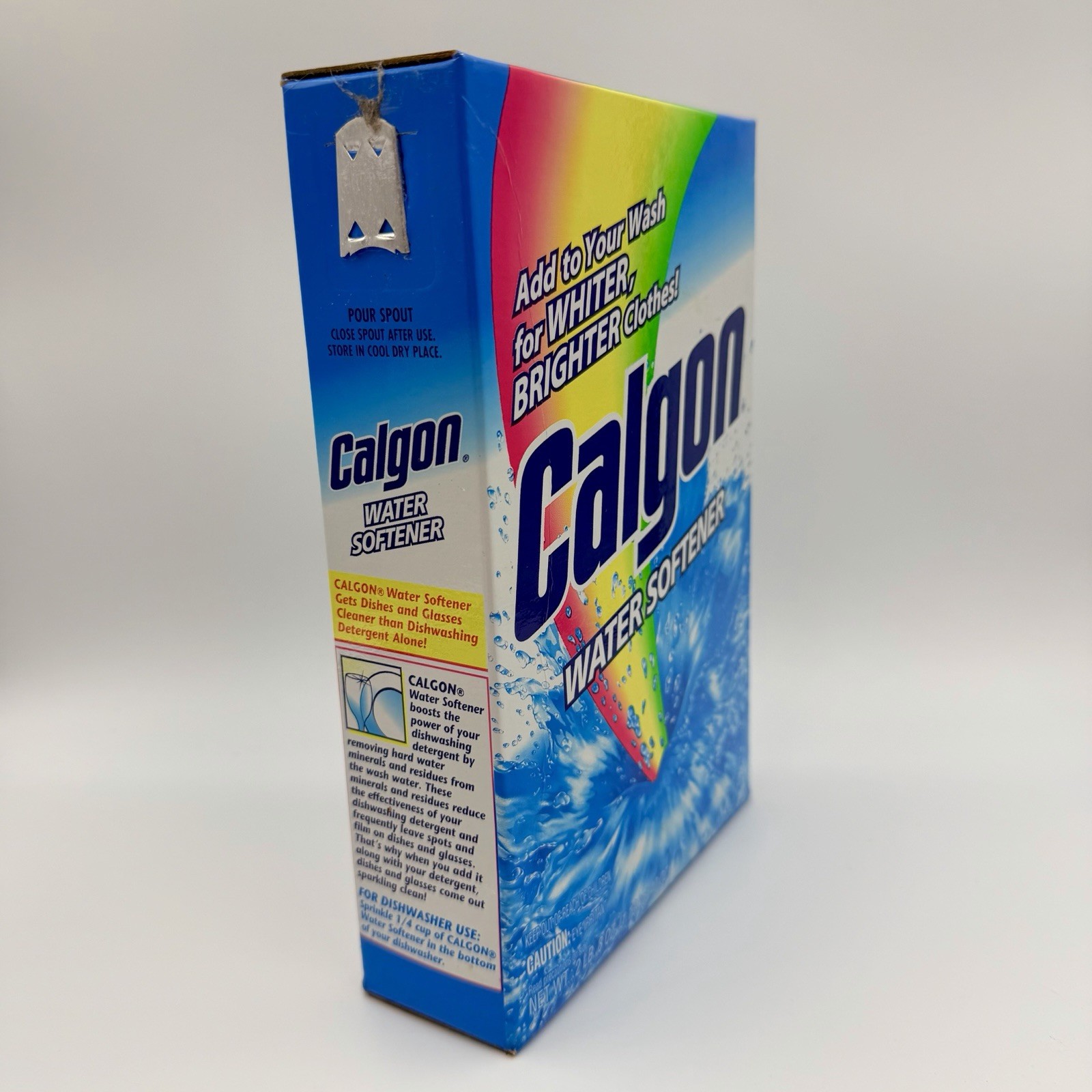 Vintage 2005 Calgon Powder Water Softener 40 oz Box Discontinued Laundry Booster