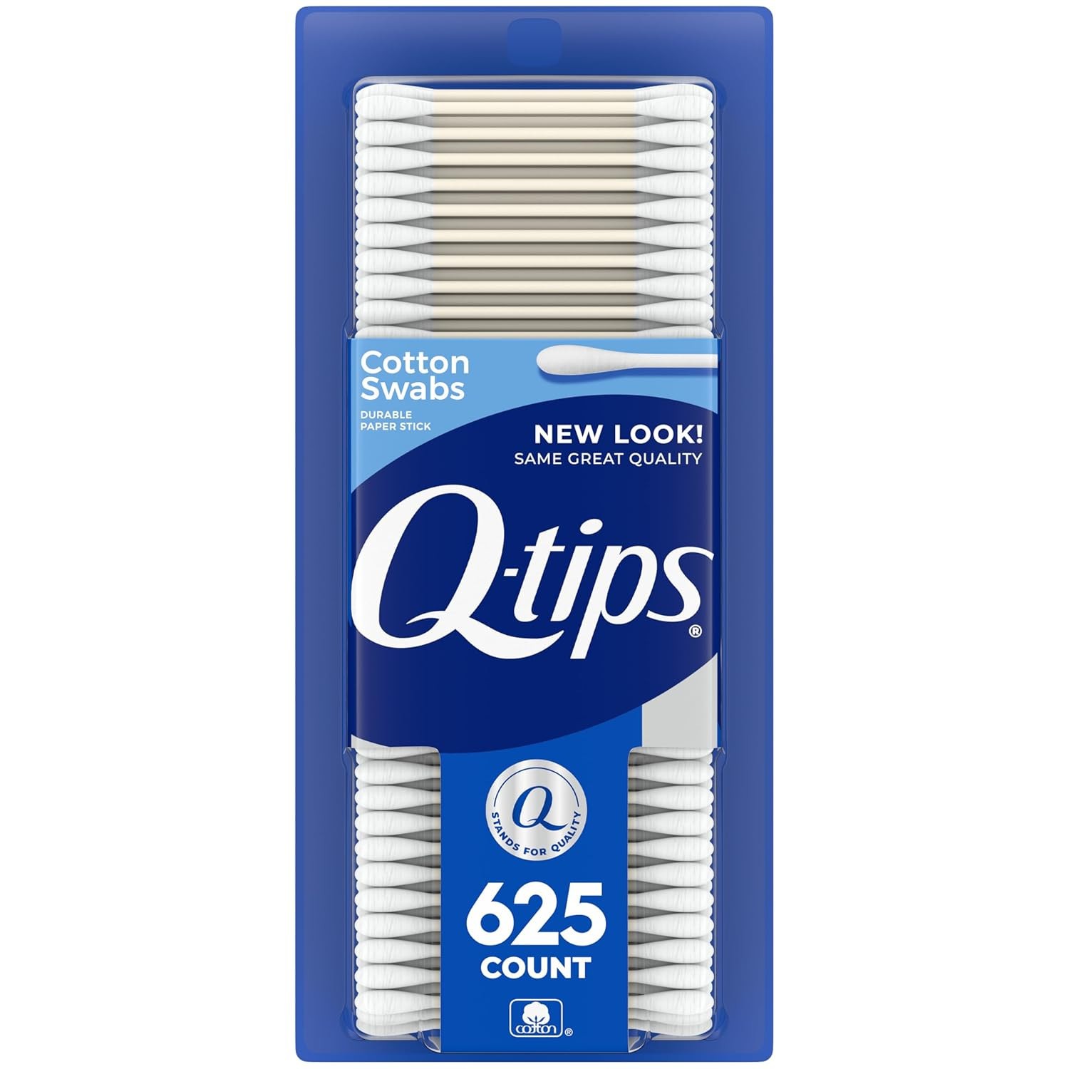 Q-tips Cotton Swabs, Original, For Home, First Aid and Beauty, 100% Cotton, 625