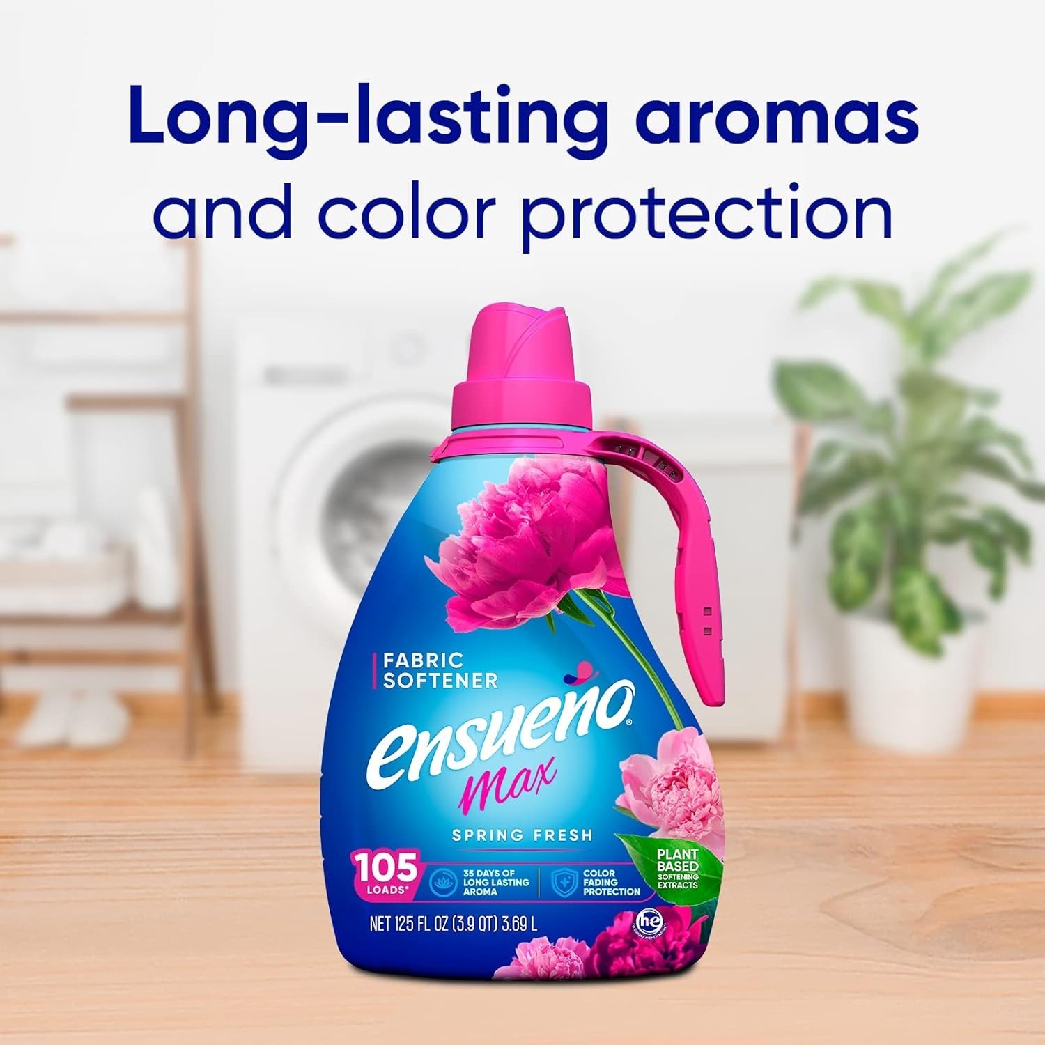 Liquid Fabric Softener, Spring Fresh | 2 Pack | 125 fl oz | 123 Loads | Color…