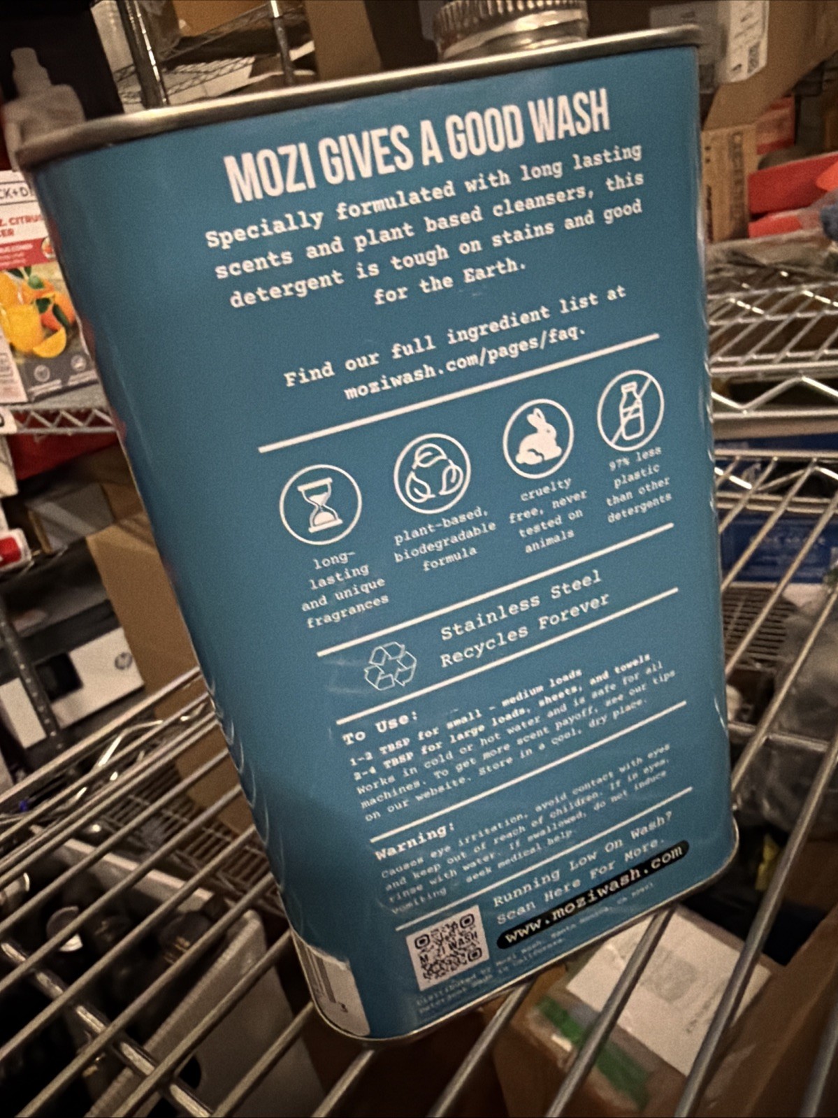 Mozi Wash Laundry Detergent Liquid, Concentrated- Central Coast. Amazing Smell