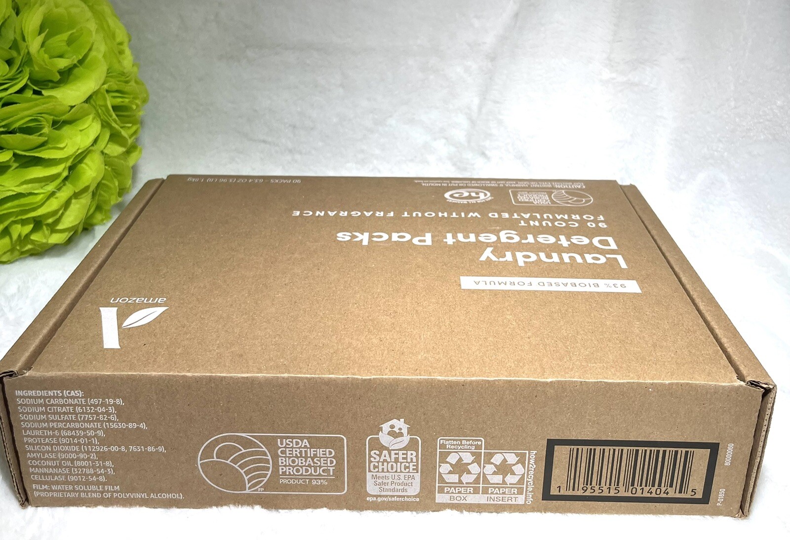 Amazon Aware Laundry Detergent Formulated without Fragance 90 Packs