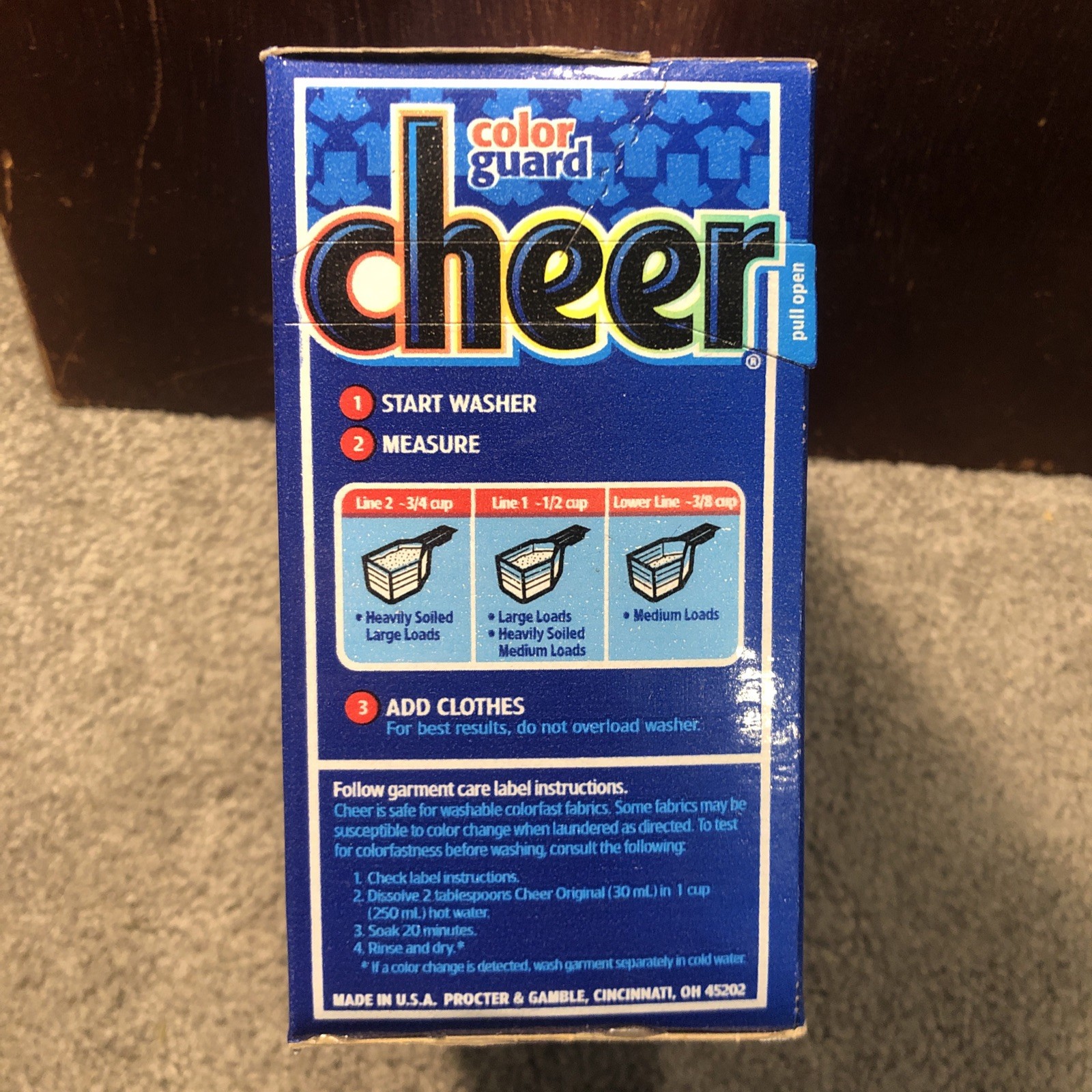 Cheer Color Guard Original Powder Laundry Detergent 15 Loads – 26oz