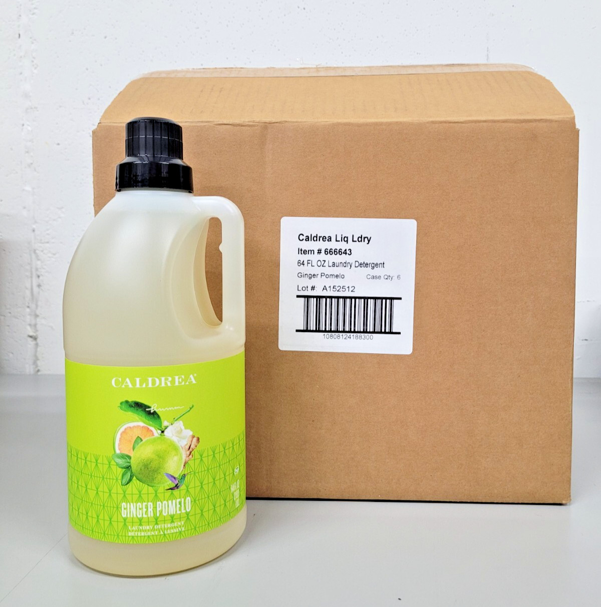 (6 PACK) Caldrea Detergent, GINGER POMELO, 64 oz – Plant Based – DISCONTINUED