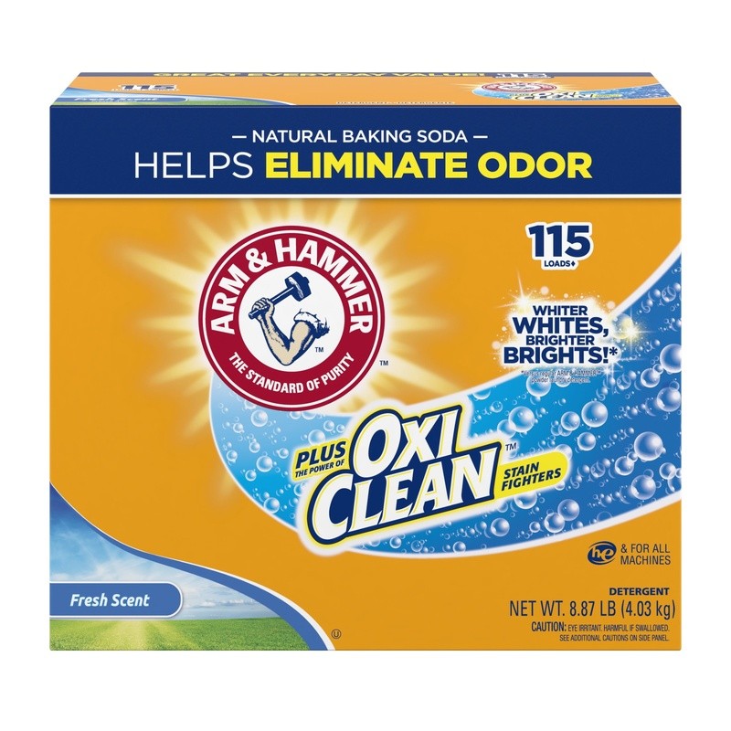 OxiClean Powder Laundry Detergent Fresh Scent 115 Loads Stain Remover HE Safe