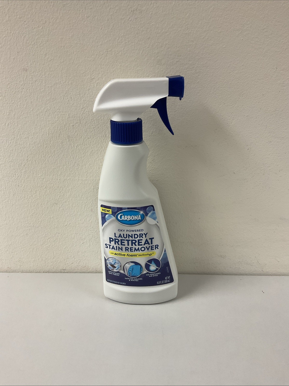 Carbona Laundry Pretreat Stain Remover Oxy Powered Spray 16.8oz, G129