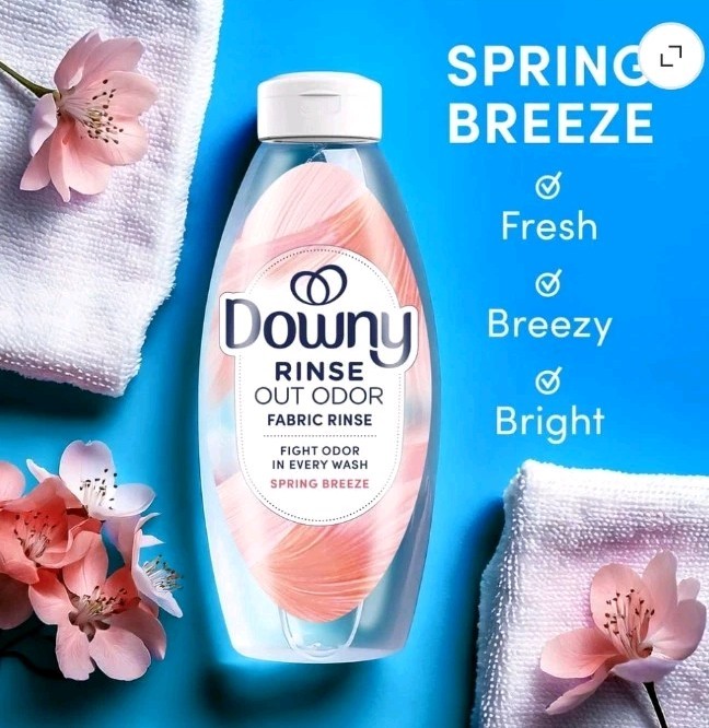 Downy Rinse Out Odor Laundry Rinse, Tackles Tough Odors and Refreshes, Spring…