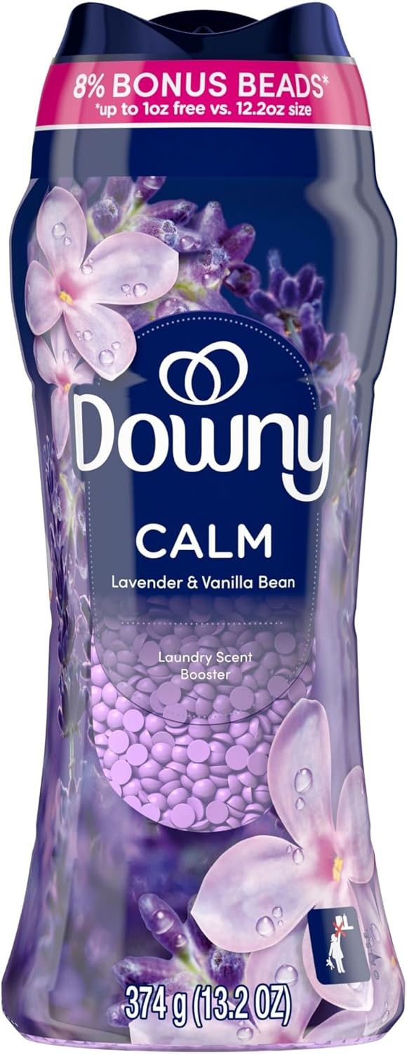 Downy Calm In-Wash Laundry Scent Booster Beads, Soothing Lavender and Vanilla Be