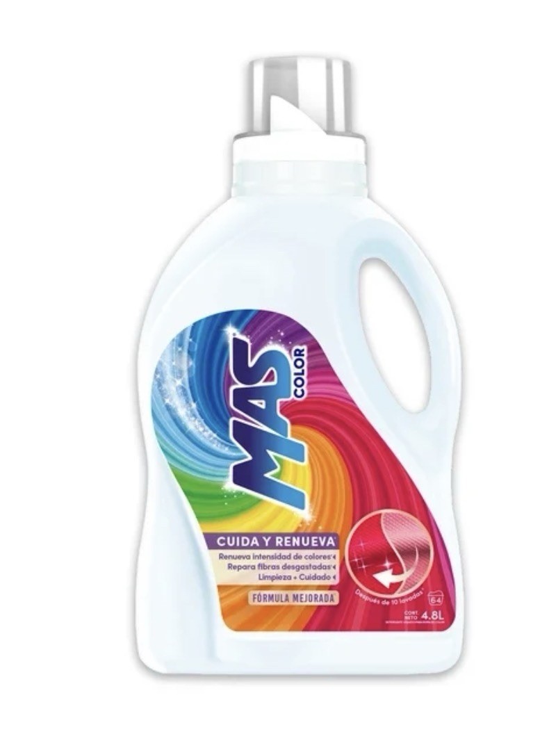 MAS Detergente liquid Laundry Detergent 4.8 Liters From Mexico