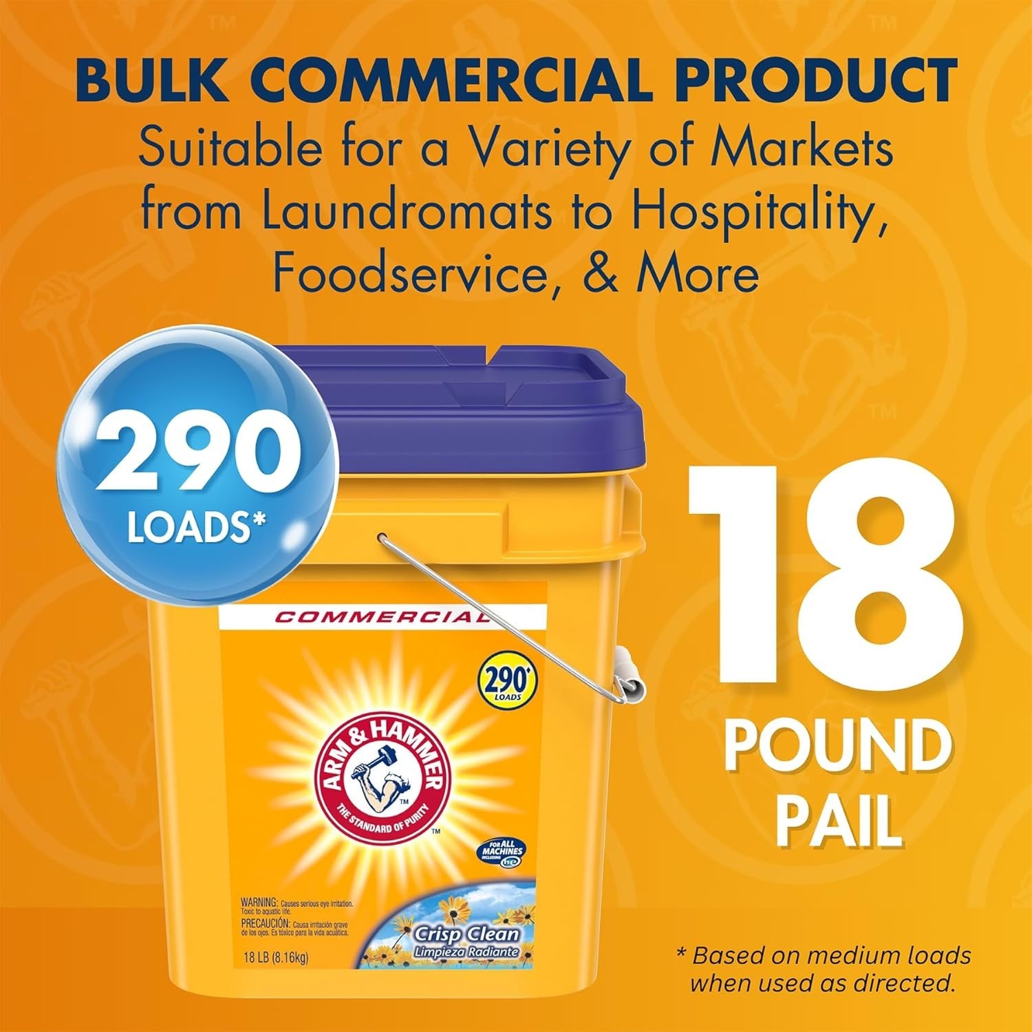 Deep-Cleaning Powder Laundry Detergent in Crisp Clean 18 lb Pail – Eco-Friendly