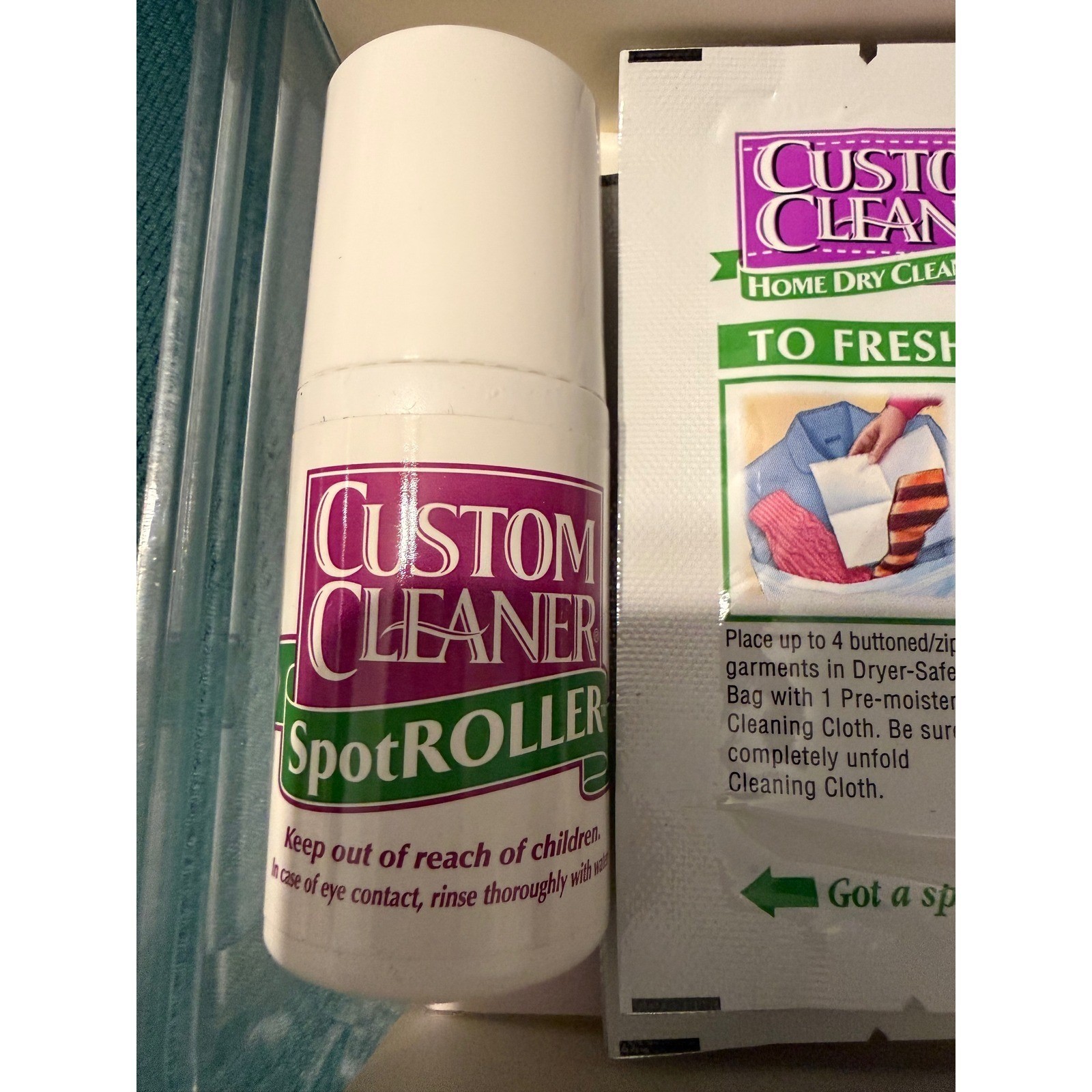 Custom Cleaner Home Dry Cleaning Kit Vintage 1999 Dryer Safe 16 Garments New