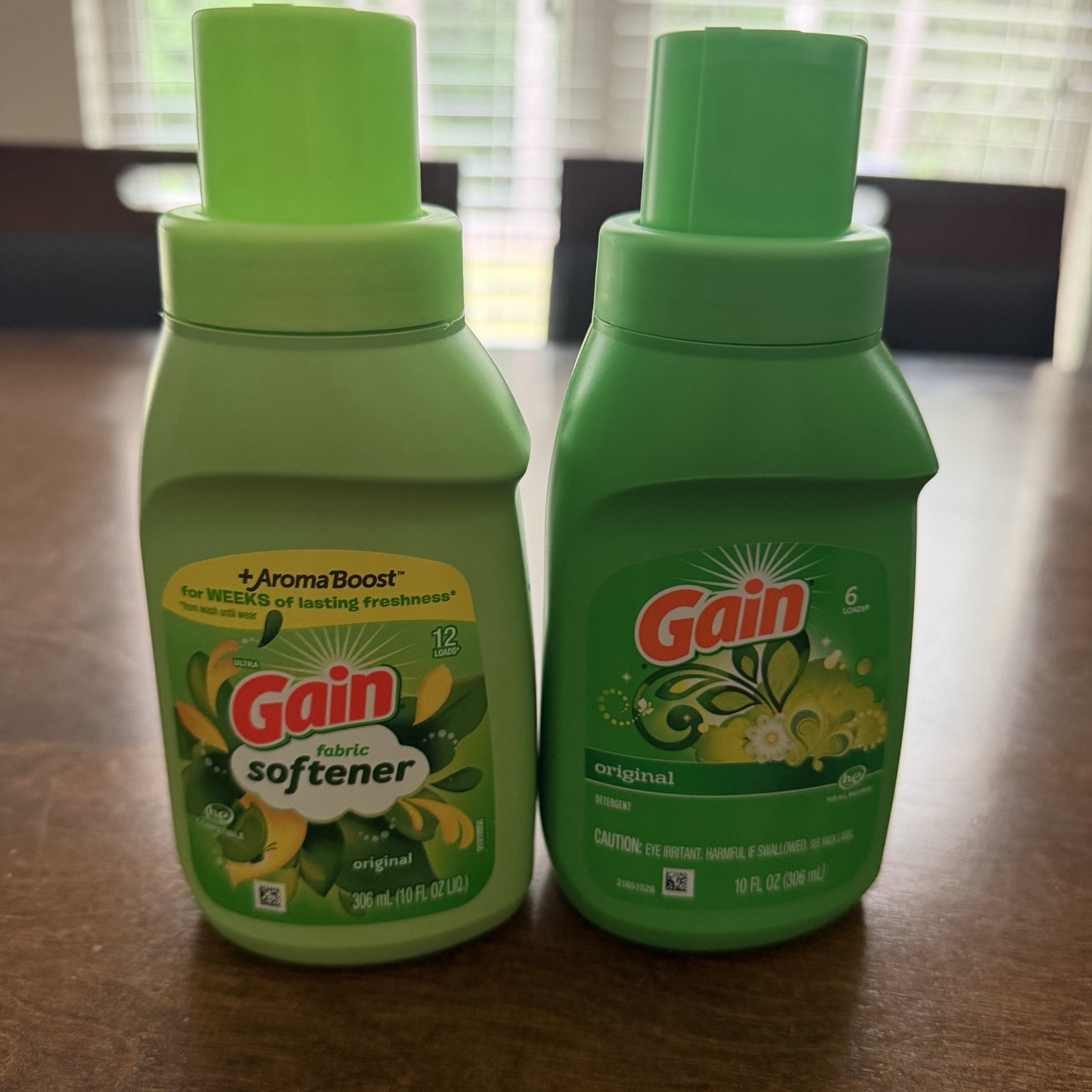 Gain Original Laundry Detergent 10 Oz Travel 6 Loads Softener 10oz Orig 12 Loads