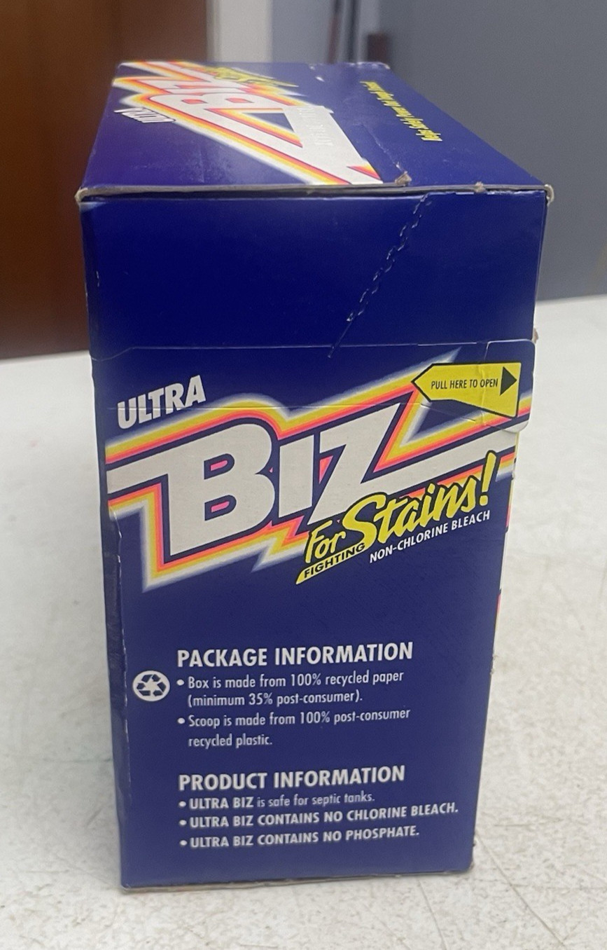 BIZ Ultra Laundry Detergent Powder Booster Stain Odor Removal 29 Oz P&G 1999