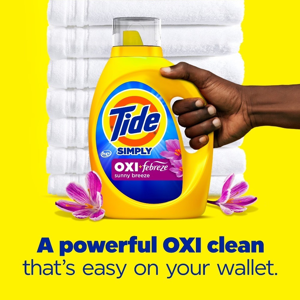 Simply Laundry Detergent Liquid, Oxi Boost + Febreze Odor Defense, Sunny Breeze