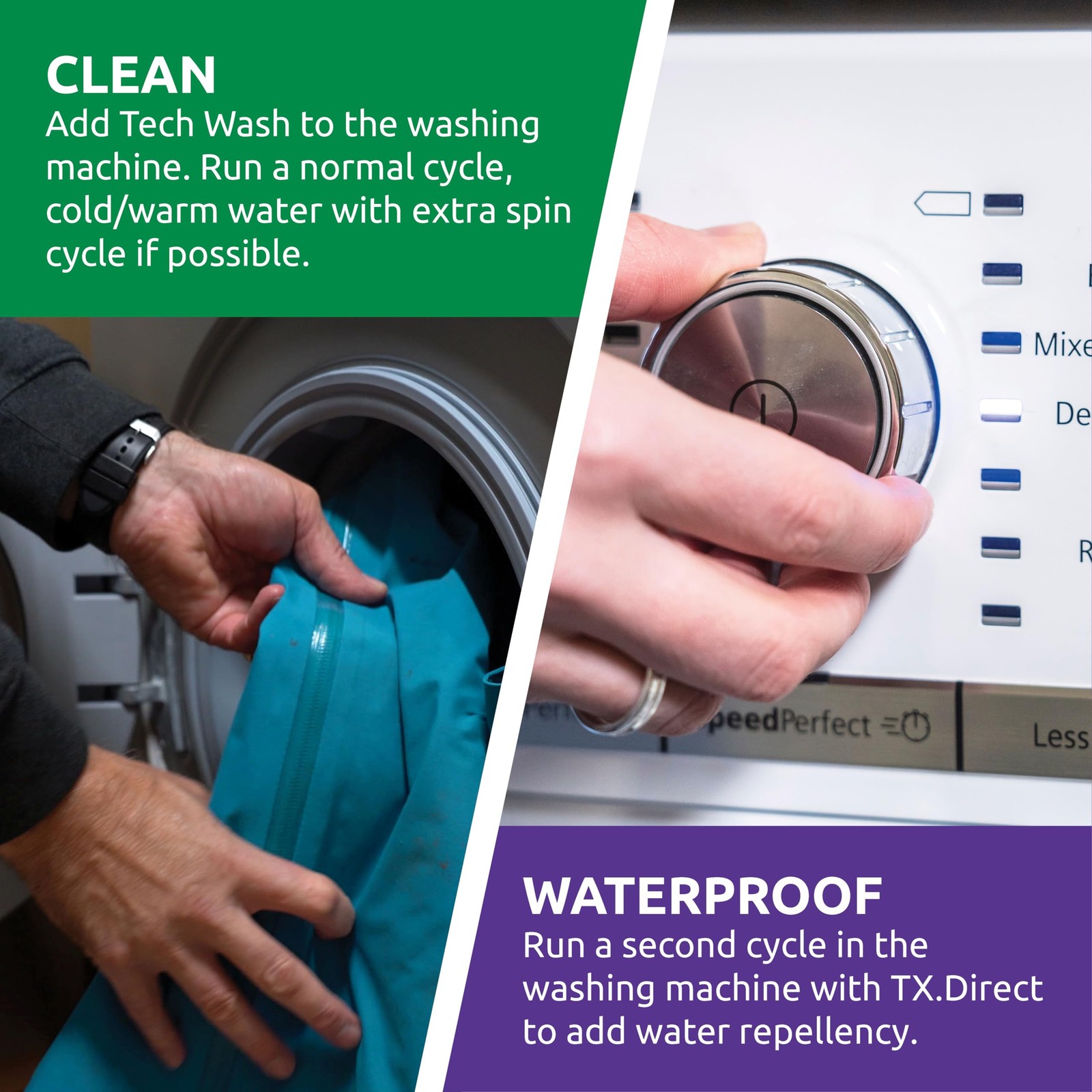 Nikwax Hardshell Cleaning & Waterproofing Duo-Pack 300ml Cleans and Restores