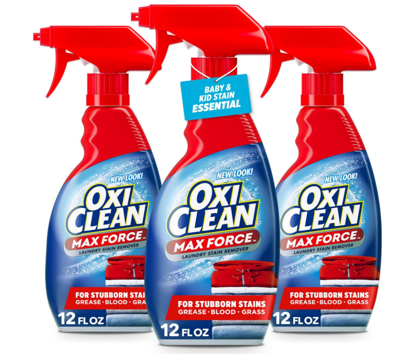 Oxi Clean Max Force Stain Remover Spray 12 oz Laundry Cleaner 3 Pack