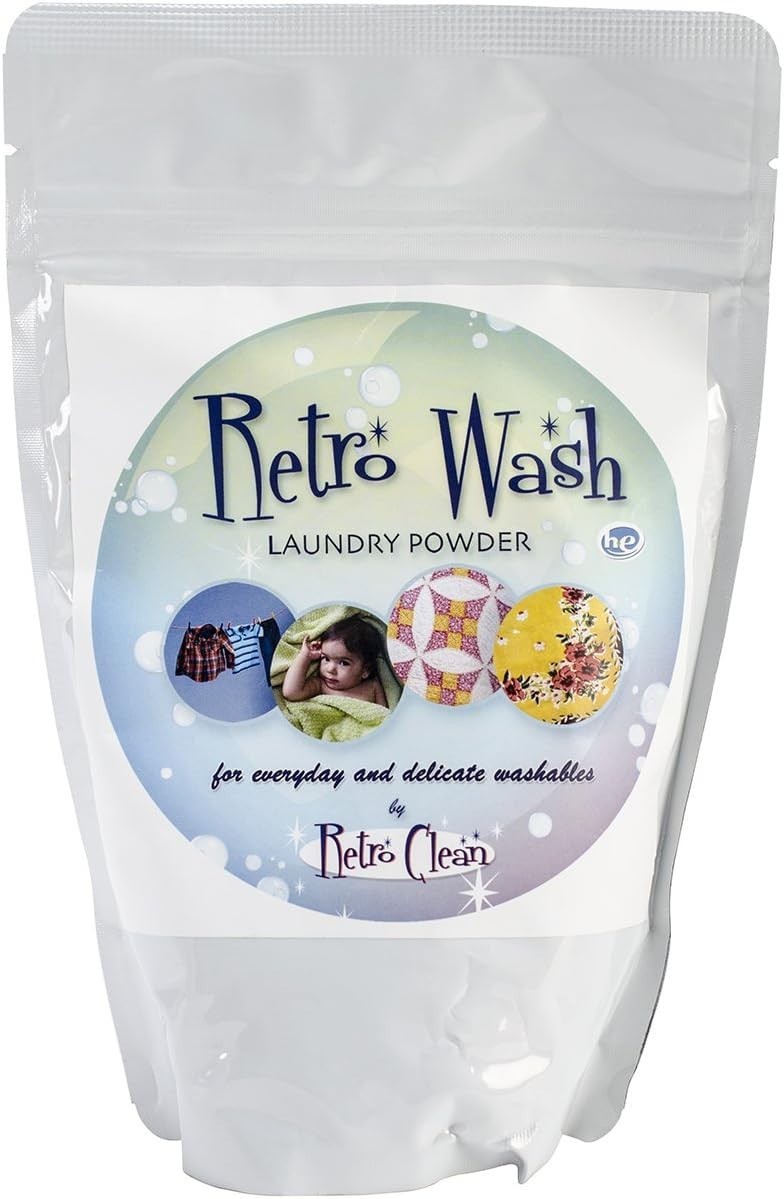 Retro Wash Laundry Powder 1lb Notion, White 16 Ounce, By The Yard