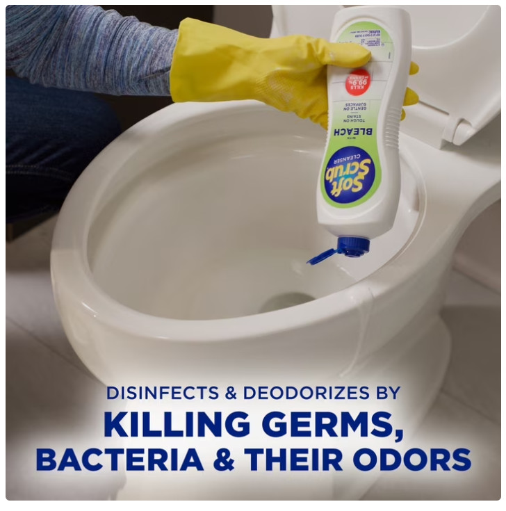 Soft Scrub with Bleach Cleaner 24 oz Bathroom & Kitchen Surface Cleaner
