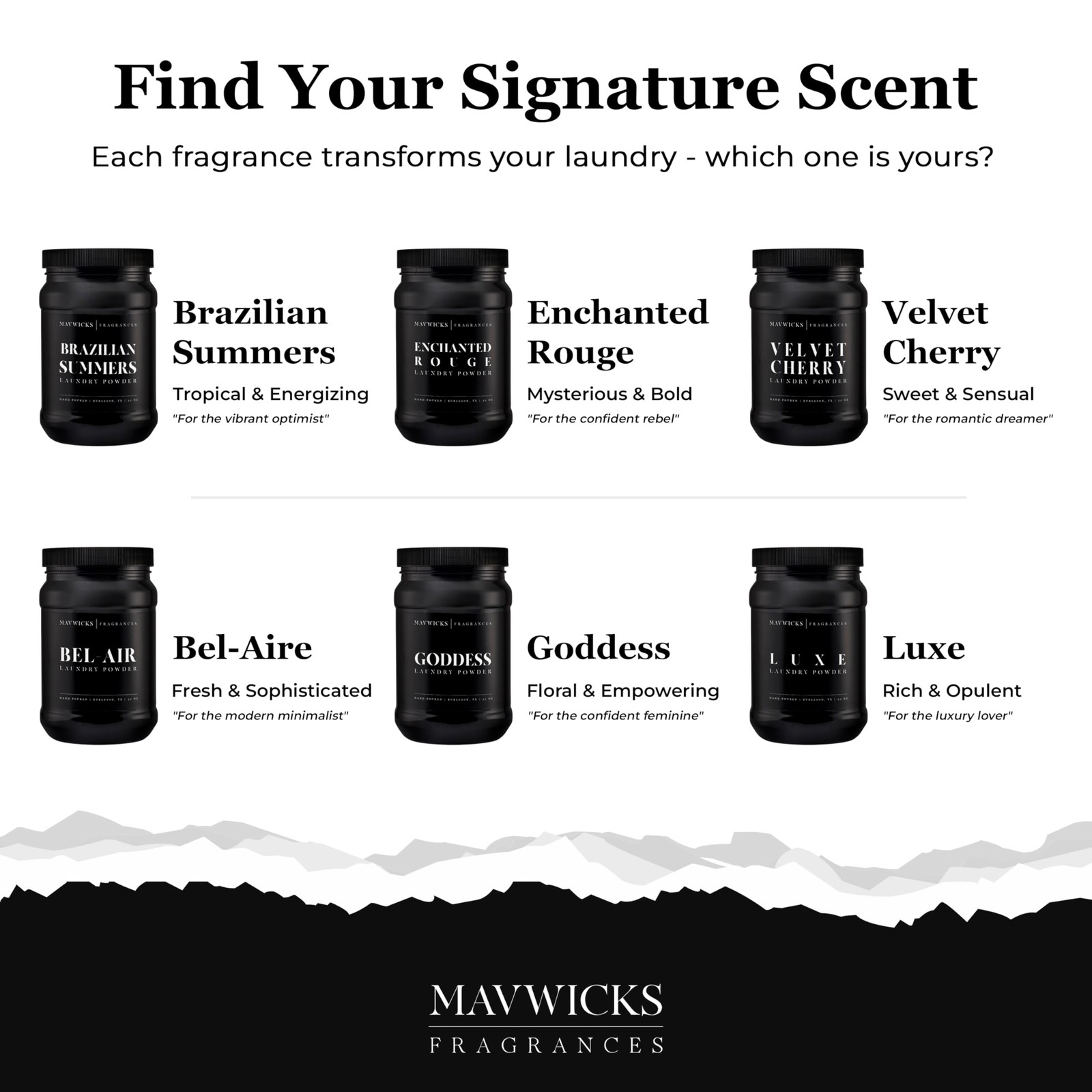 Mavwicks – Luxury Laundry Detergent Powder (Enchanted Rouge) 32 Oz – Concentr…