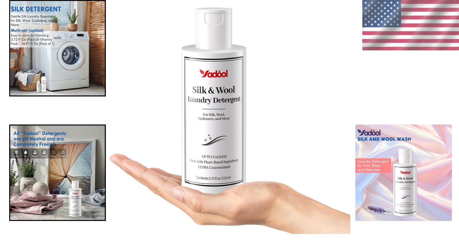 Plant-Based Delicate Fabric Detergent – Cashmere, Silk, Wool, 3.72 Fl Oz