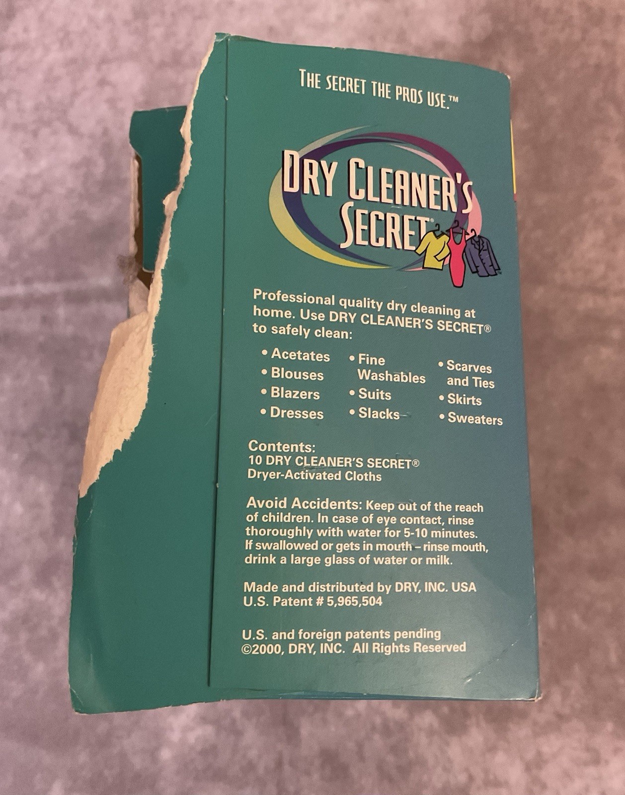 DRY CLEANER’S SECRET IN-HOME DRY CLEANING IN YOUR DRYER 11 SHEETS NEW OLD STOCK