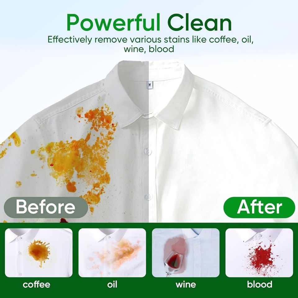 Travel Laundry Detergent Sheets 300 Loads Eco-Friendly Washing Detergent Sheets