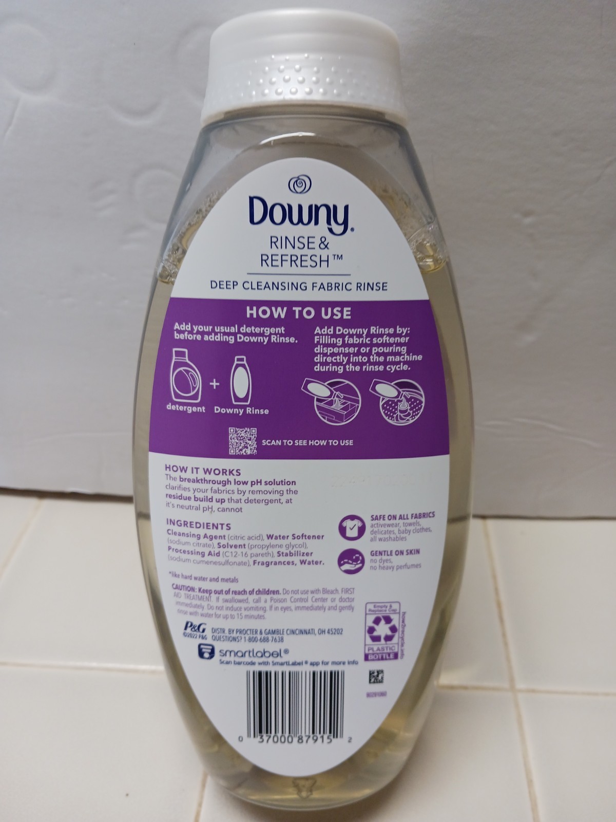 Downy Rinse & Refresh Laundry Odor Remover and Fabric Softener, Fresh Lavender