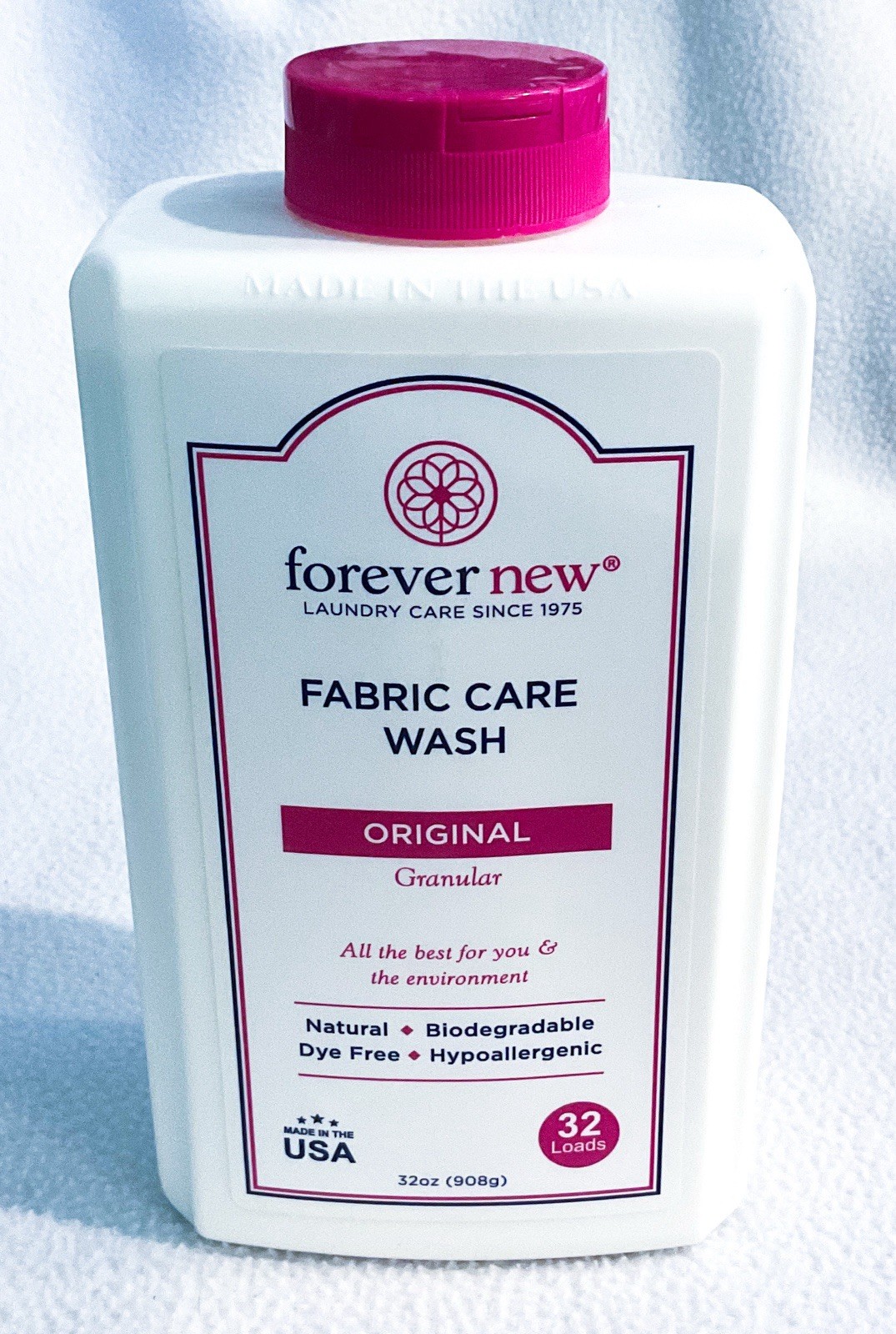 Forever New Fabric Care Wash 32oz Original Laundry Soap Large Bottle Made In USA