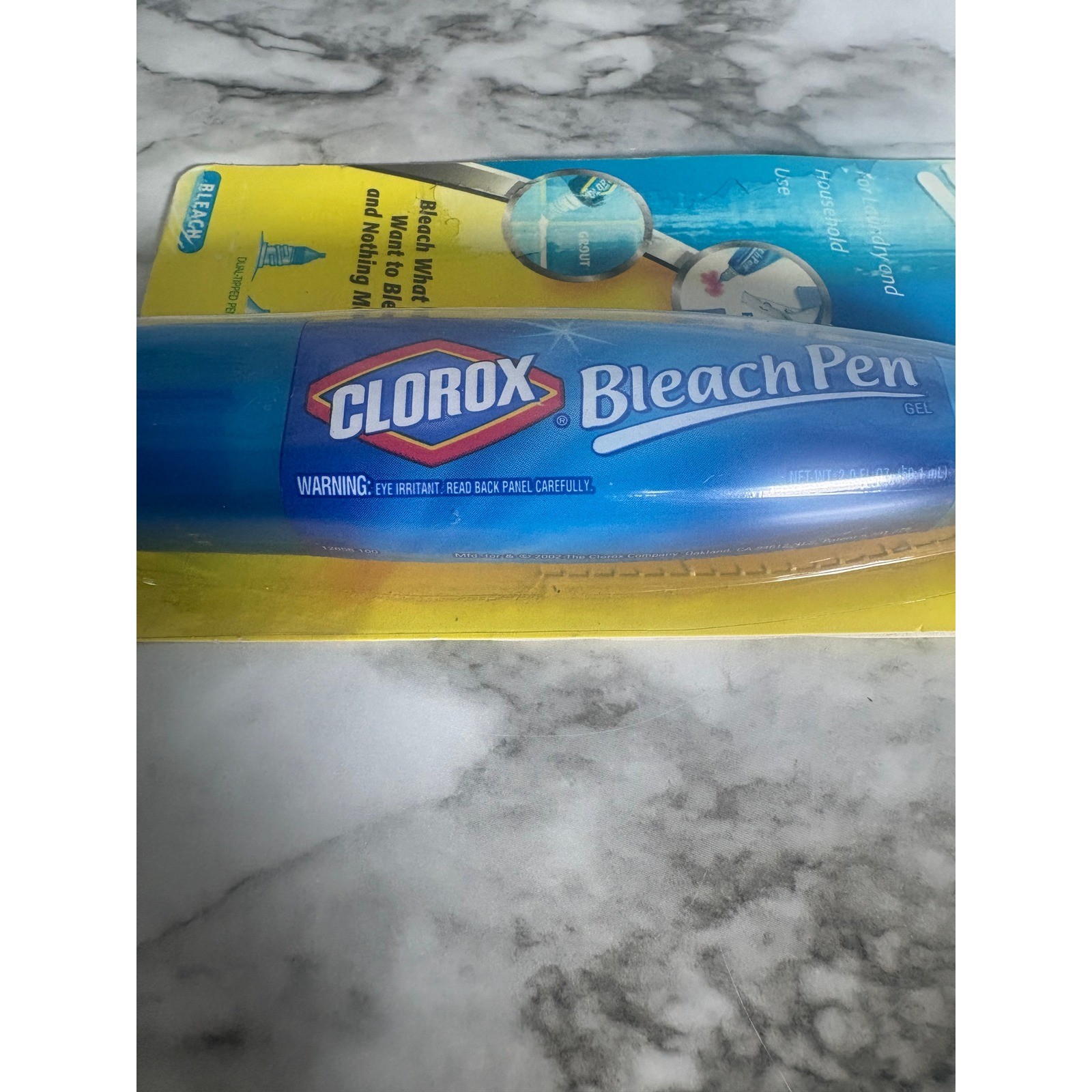 Clorox Bleach Pen Gel Dual-Tipped Stain Remover For Laundry and Household 2oz