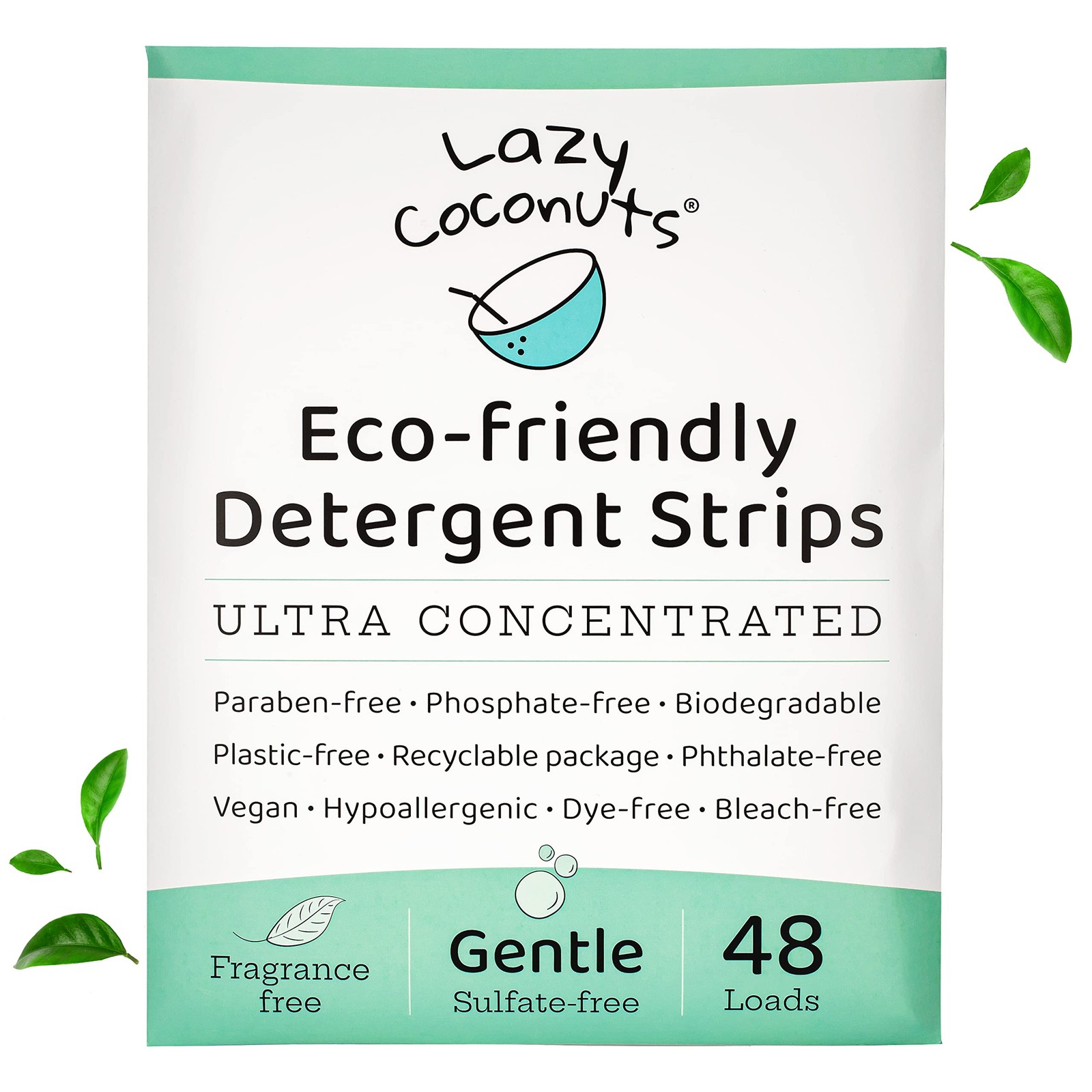 LAZY COCONUTS Laundry Detergent Sheets – Sulfate-free, Gentle – For Sensitive…