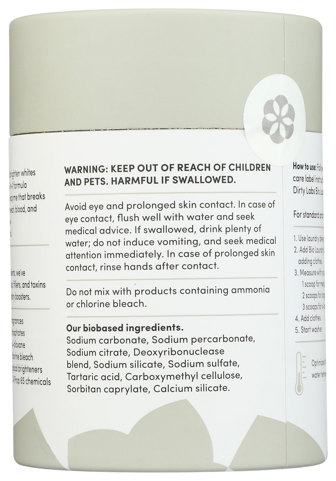 Dirty Labs Bio Enzyme Laundry Booster 1.05 Lb 6 Pack