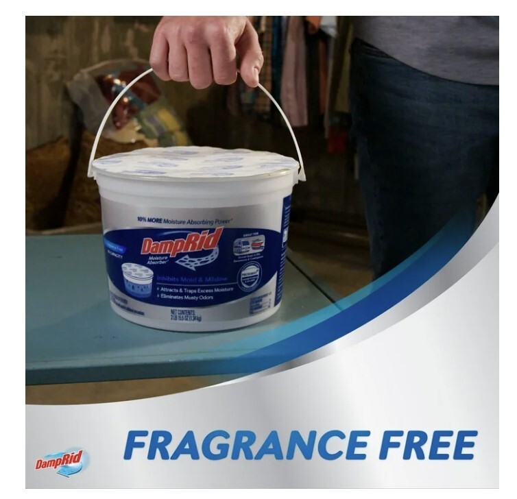 DampRid Hi-Capacity Moisture Absorber – Fragrance Free – 2LB 15.5OZ