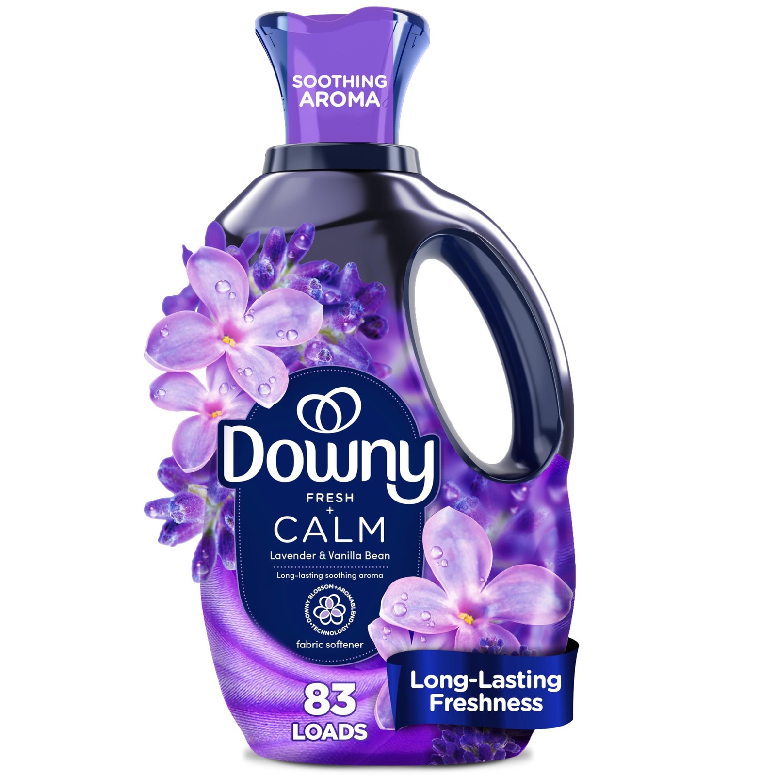 Downy Ultra Soft Fabric Softener Liquid, Calm, Lavender 56 Fl Oz (Pack of 1)