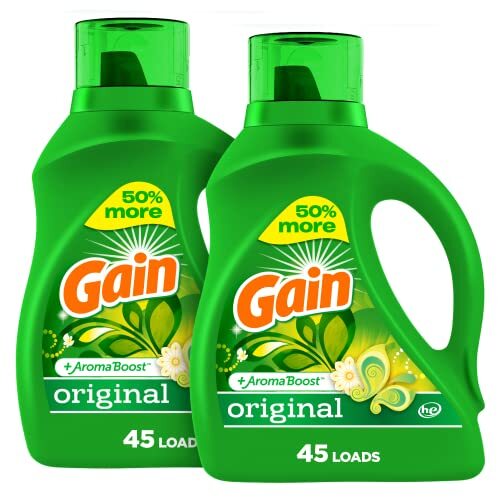 Gain Original Liquid Laundry Detergent 65 Fl Oz Pack Of 2 Fresh Clean Scent