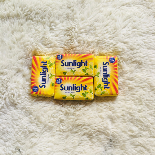Sunlight Detergent Lemon Fresh Scented Cloth Washing Laundry Soap Bar NEW