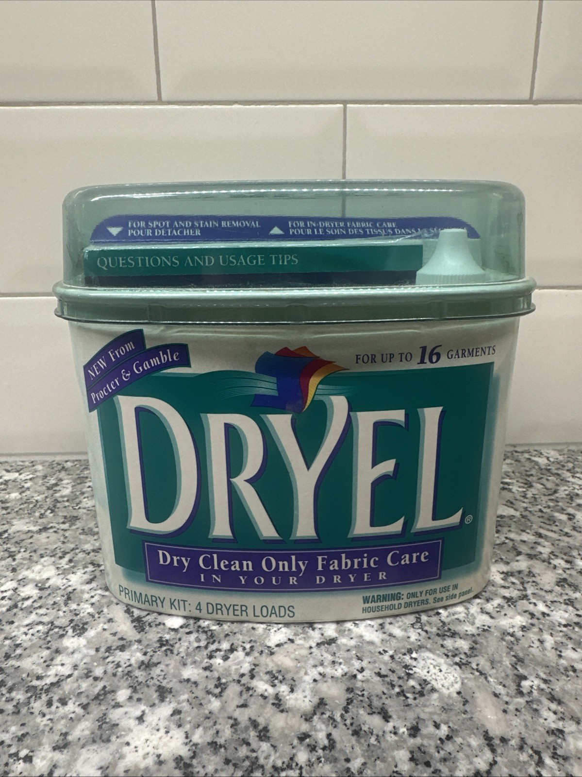 Dryel At Home Dry Cleaner Kit 4 Loads 16 Garments Clean Breeze New Old Stock