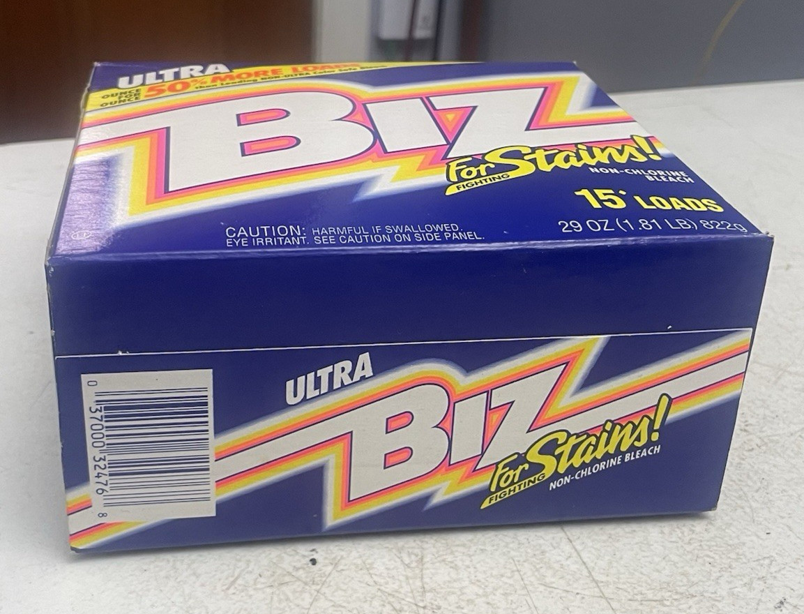 BIZ Ultra Laundry Detergent Powder Booster Stain Odor Removal 29 Oz P&G 1999