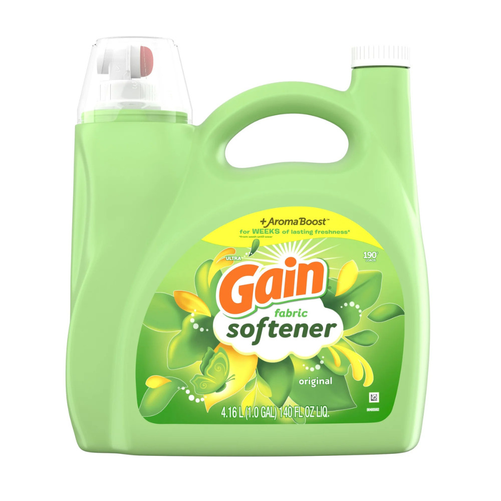 Gain Fabric Softener & Conditioner, Original Scent, 140 fl oz, 190 Loads, 2 Pack