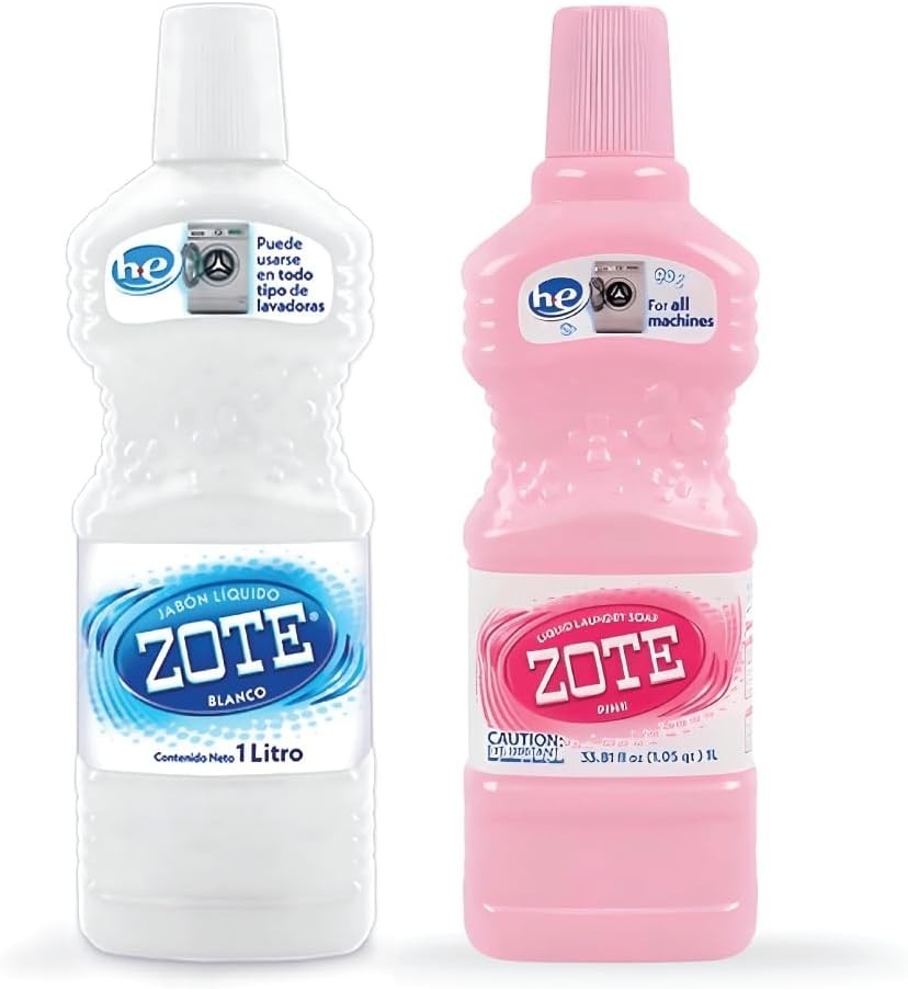ZOTE Pink Liquid Laundry Detergent Soap Jabon 33.81 fl oz 1L Original Scent