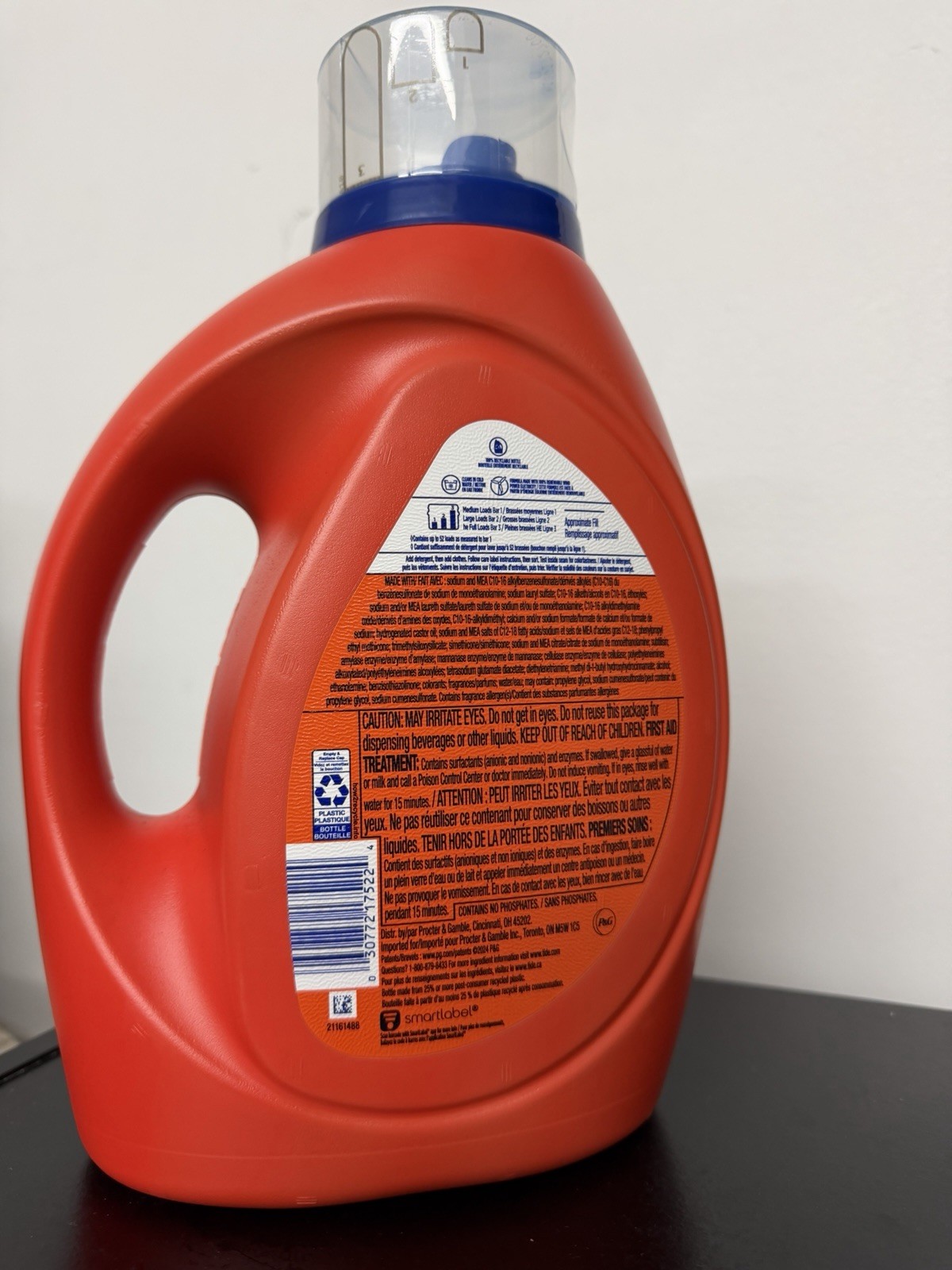 Tide Ultra Oxi Boost Liquid Laundry Detergent, HE Turbo, 73 fl oz, 52 Loads