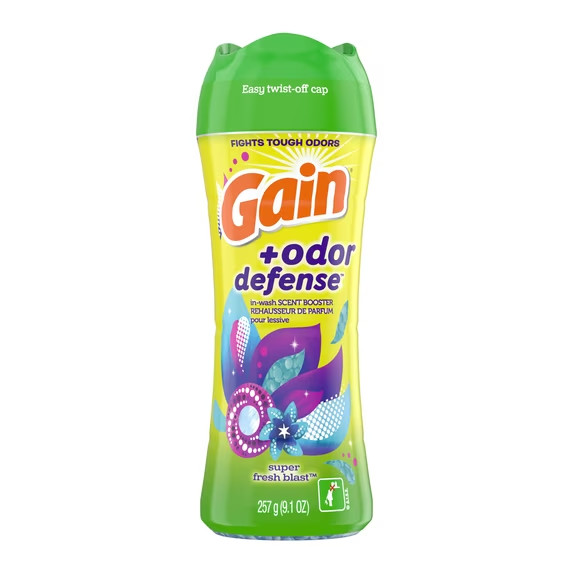 Gain + Odor Defense In Wash Scent Booster Super Fresh Blast 9.1oz