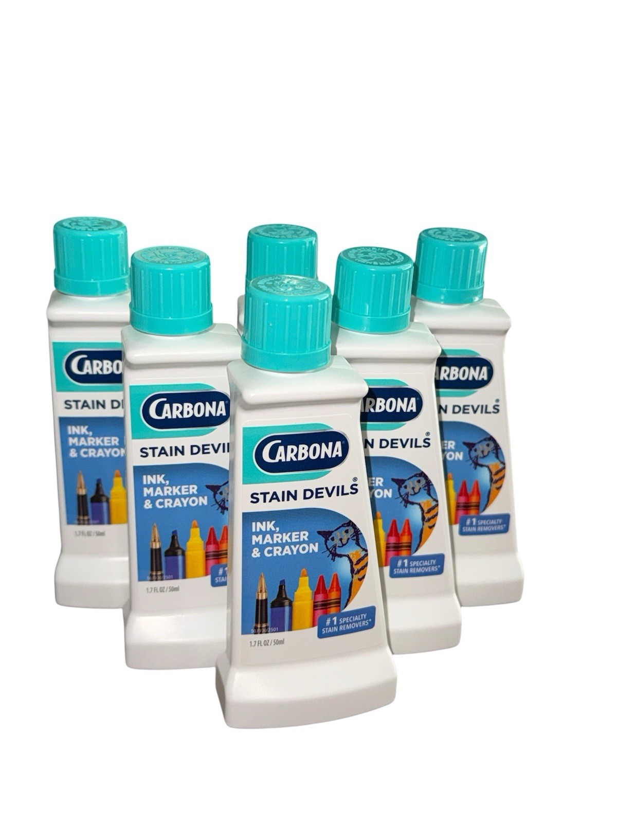 Carbona Stain Devils Stain Remover Ink Marker & Crayon Lot Of 6 New