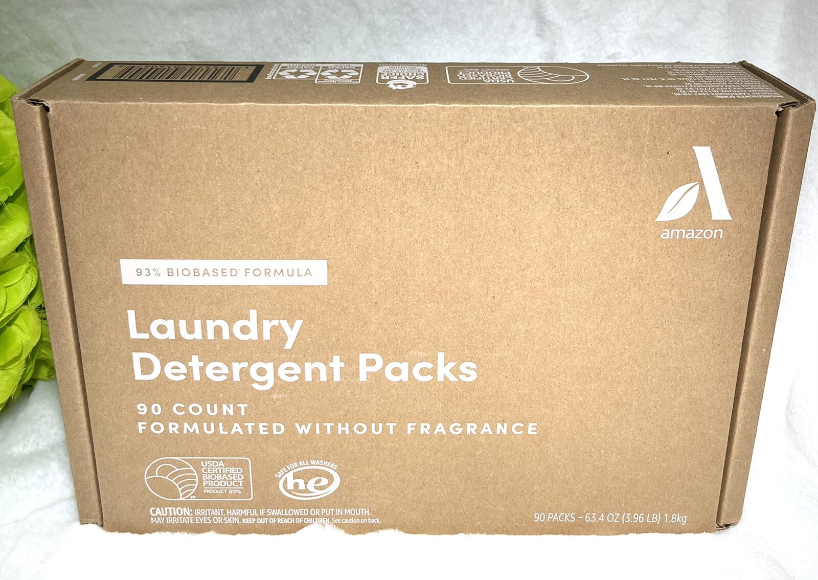 Amazon Aware Laundry Detergent Formulated without Fragance 90 Packs