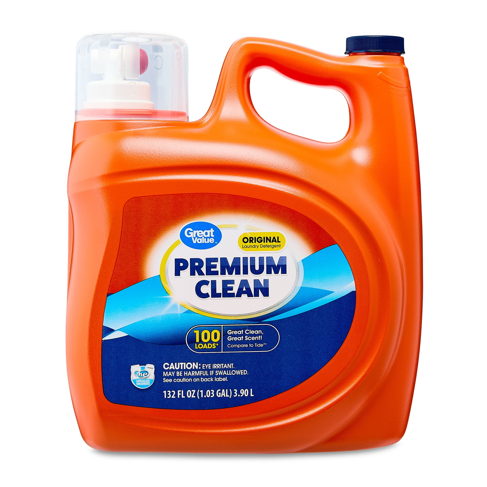 Premium Clean Original Laundry Detergent 132oz, 100 loads