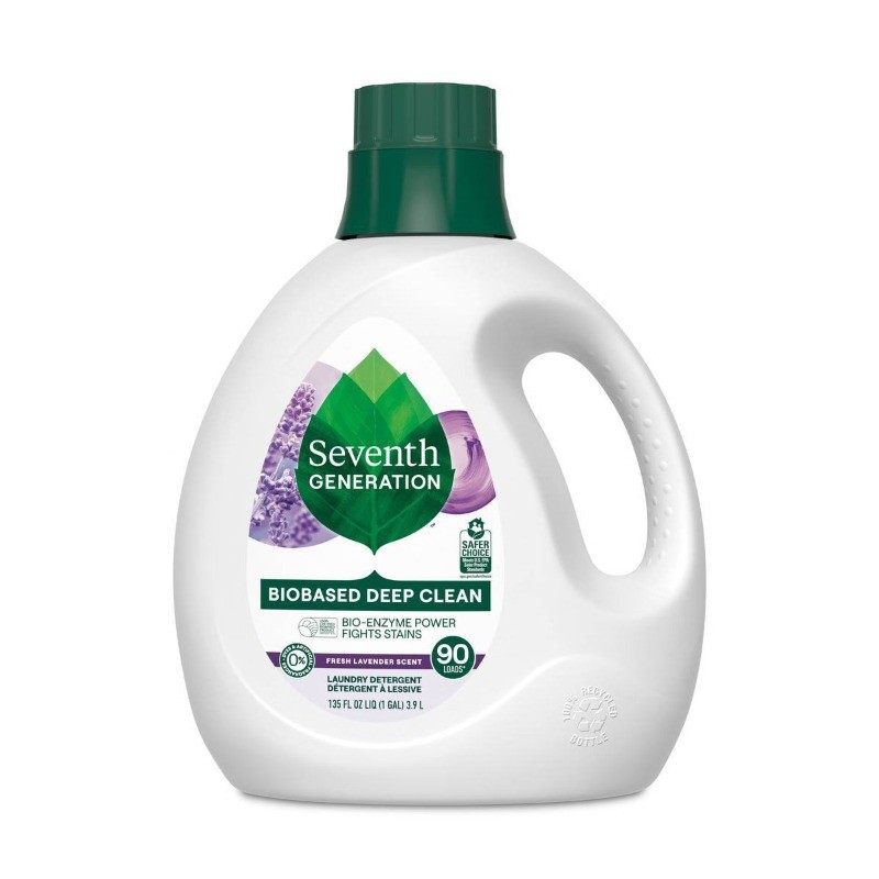 Fresh Lavender Laundry Detergent 135oz: Dye & Phosphate-Free, HE