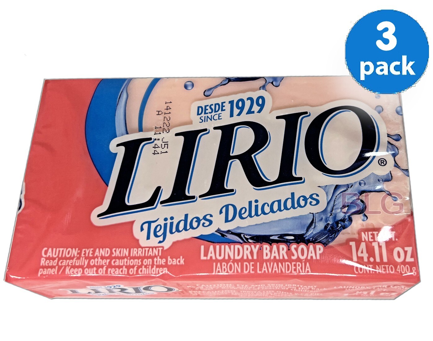 LIRIO Delicate Fabric Laundry Soap Bars Cleaning Products Jabon Lavanderia 3Bars