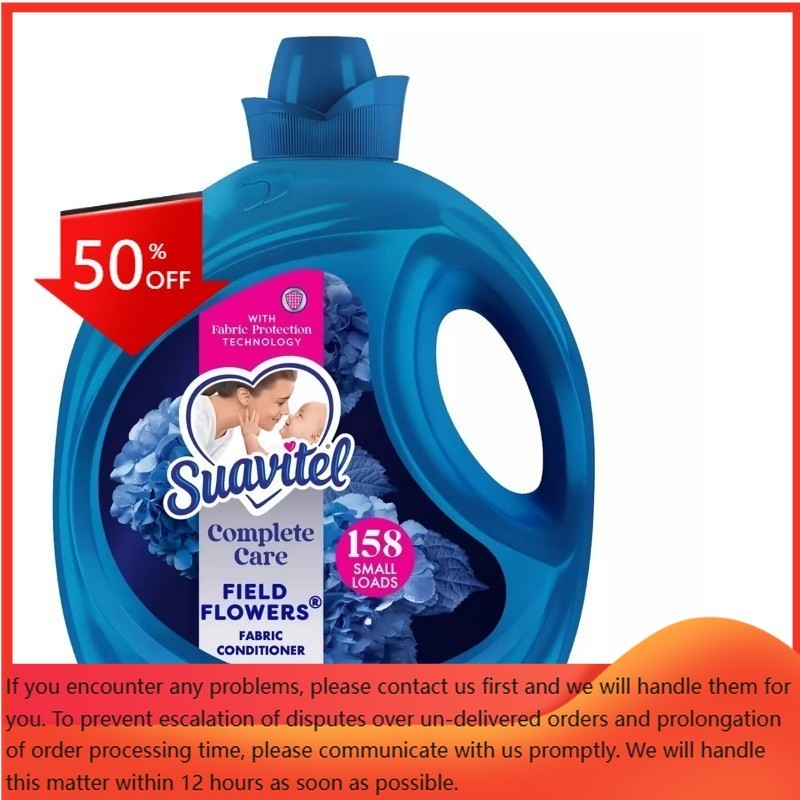 Suavitel Complete Liquid Fabric Softener Conditioner – Field Flowers – 158 fl oz