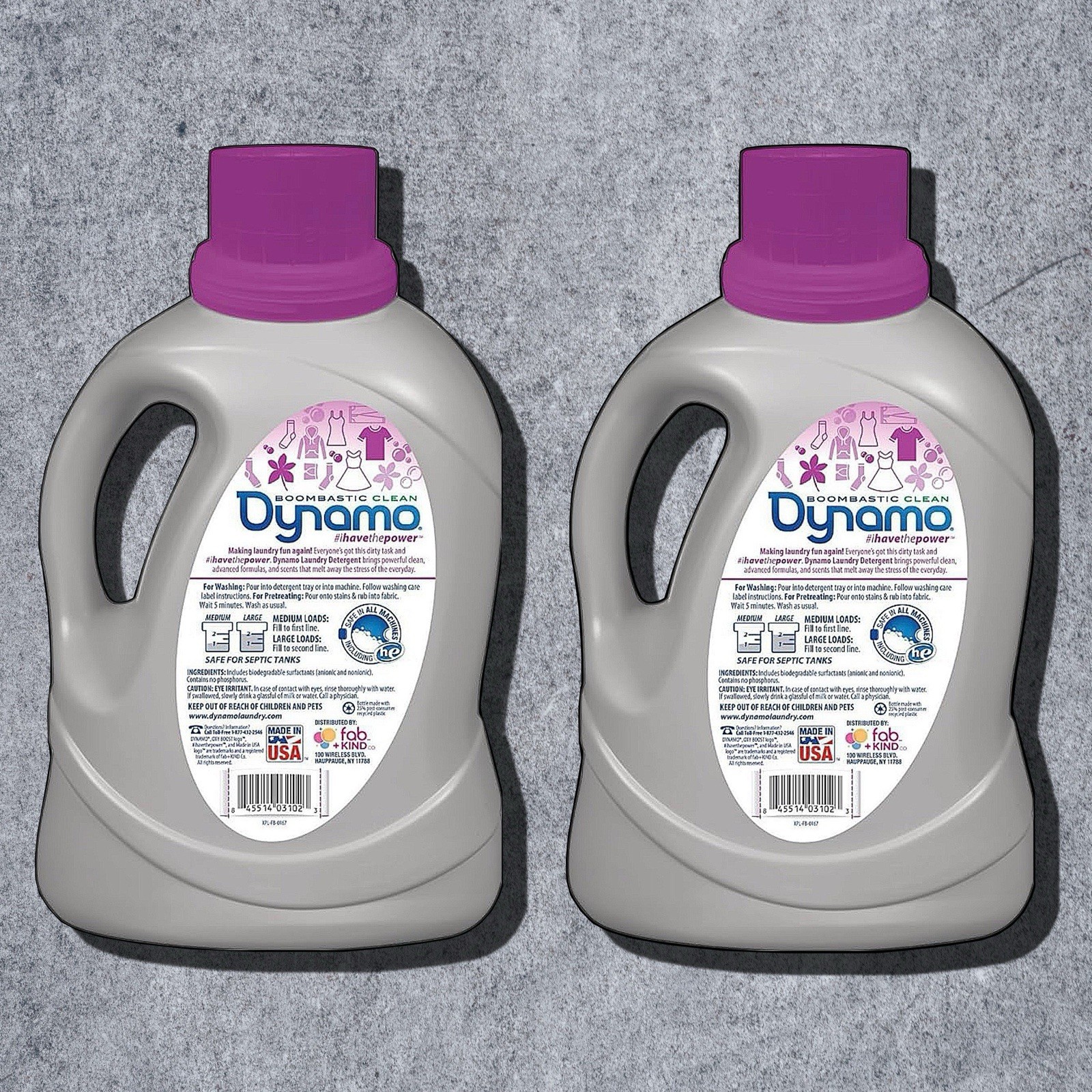 2 Pk Dynamo Purple Wildflowers Detergent 60 Loads/EA DISCONTINUED Oxy Boost